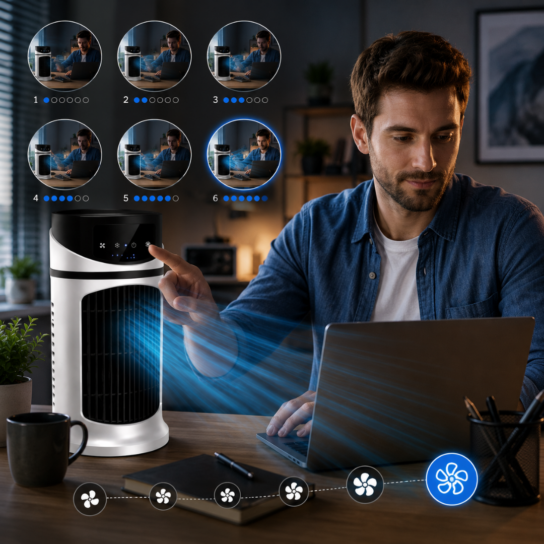 FrostBreeze - Portable USB Ice Cooling Fan