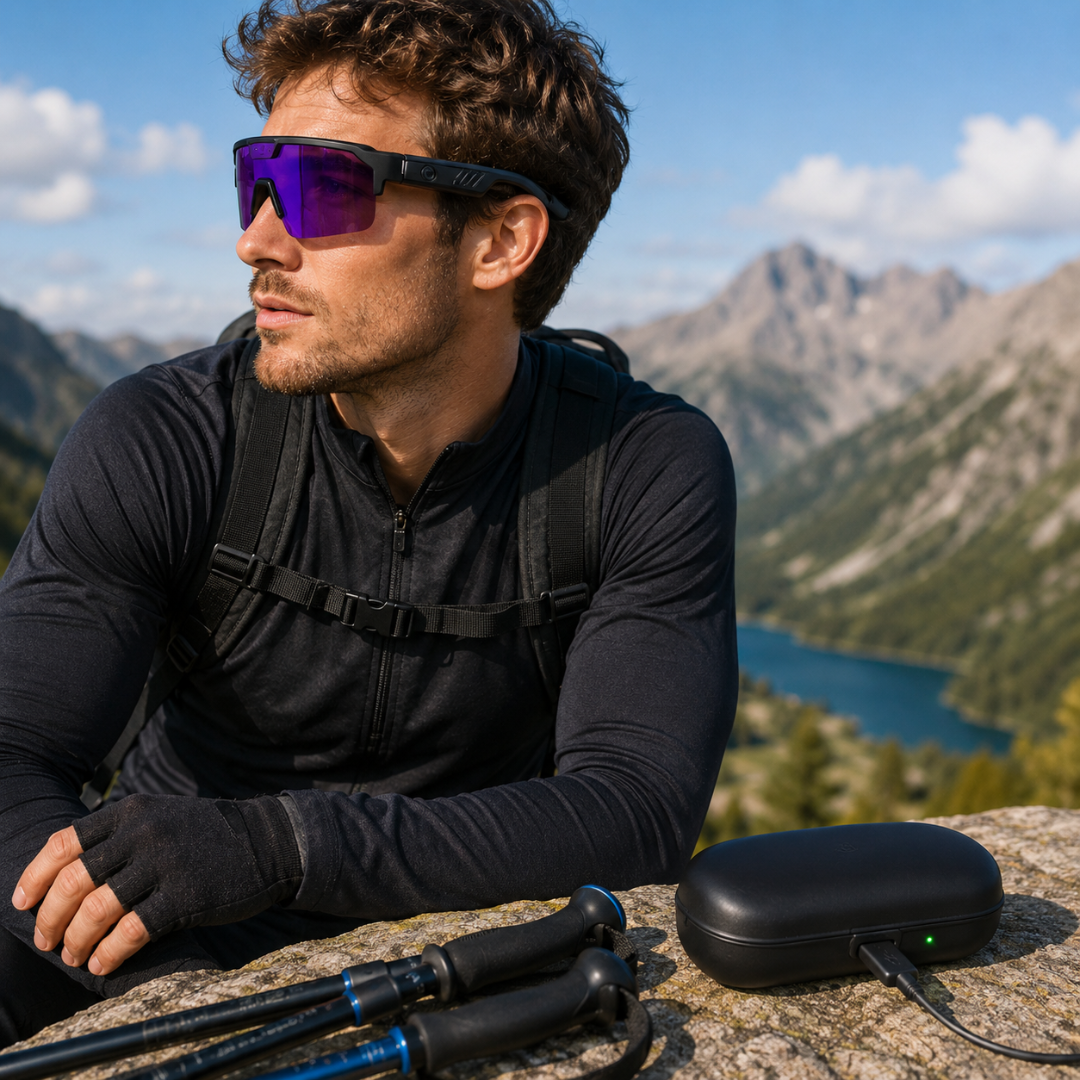RideCam - Ai Sports Smart Glasses with Bluetooth