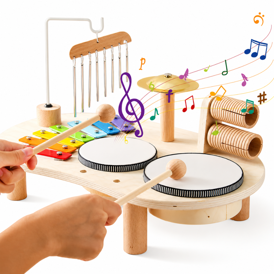 RhythmBuddy - Kids Wooden Music Station