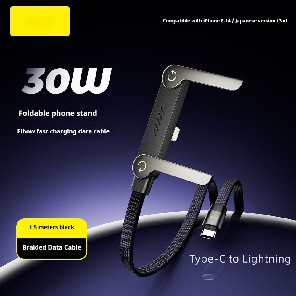FlexStand – Foldable Bracket Fast Charging Cable - OneTapWireless