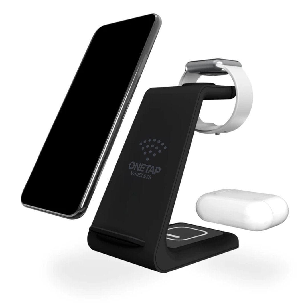PowerBase - 3 - IN - 1 Wireless Charger - OneTapWireless
