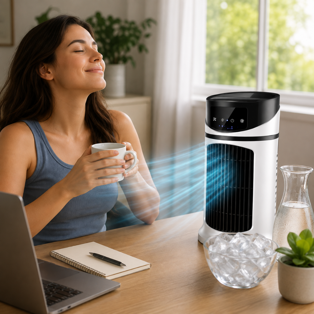 FrostBreeze - Portable USB Ice Cooling Fan