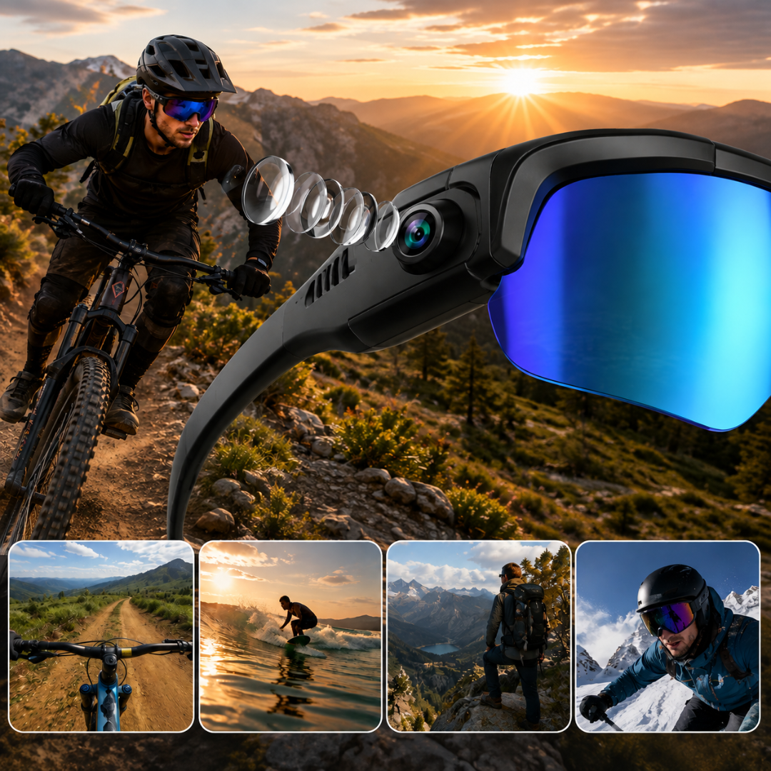 RideCam - Ai Sports Smart Glasses with Bluetooth