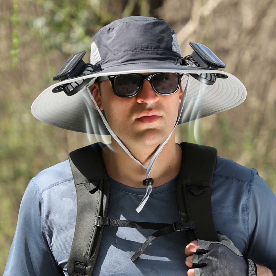 ShadeBreeze Pro - Outdoor Cooling Hat with Solar Fan