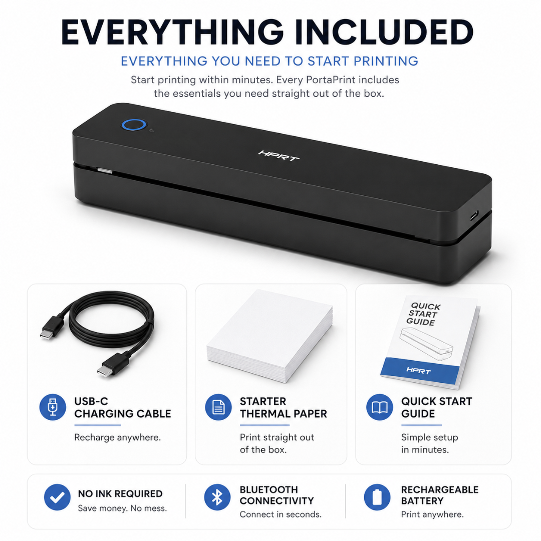 PortaPrint - Wireless Inkless A4 Printer