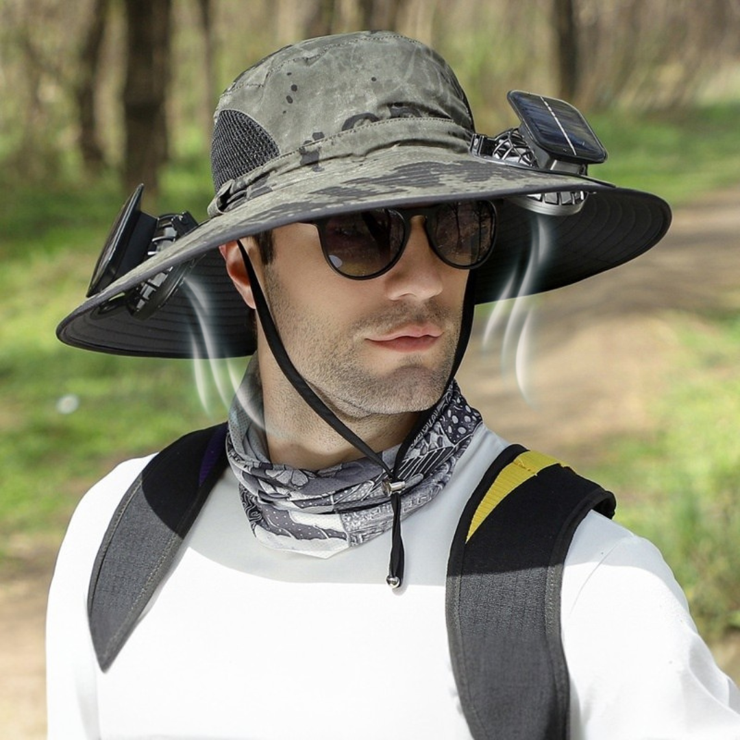 ShadeBreeze Pro - Outdoor Cooling Hat with Solar Fan