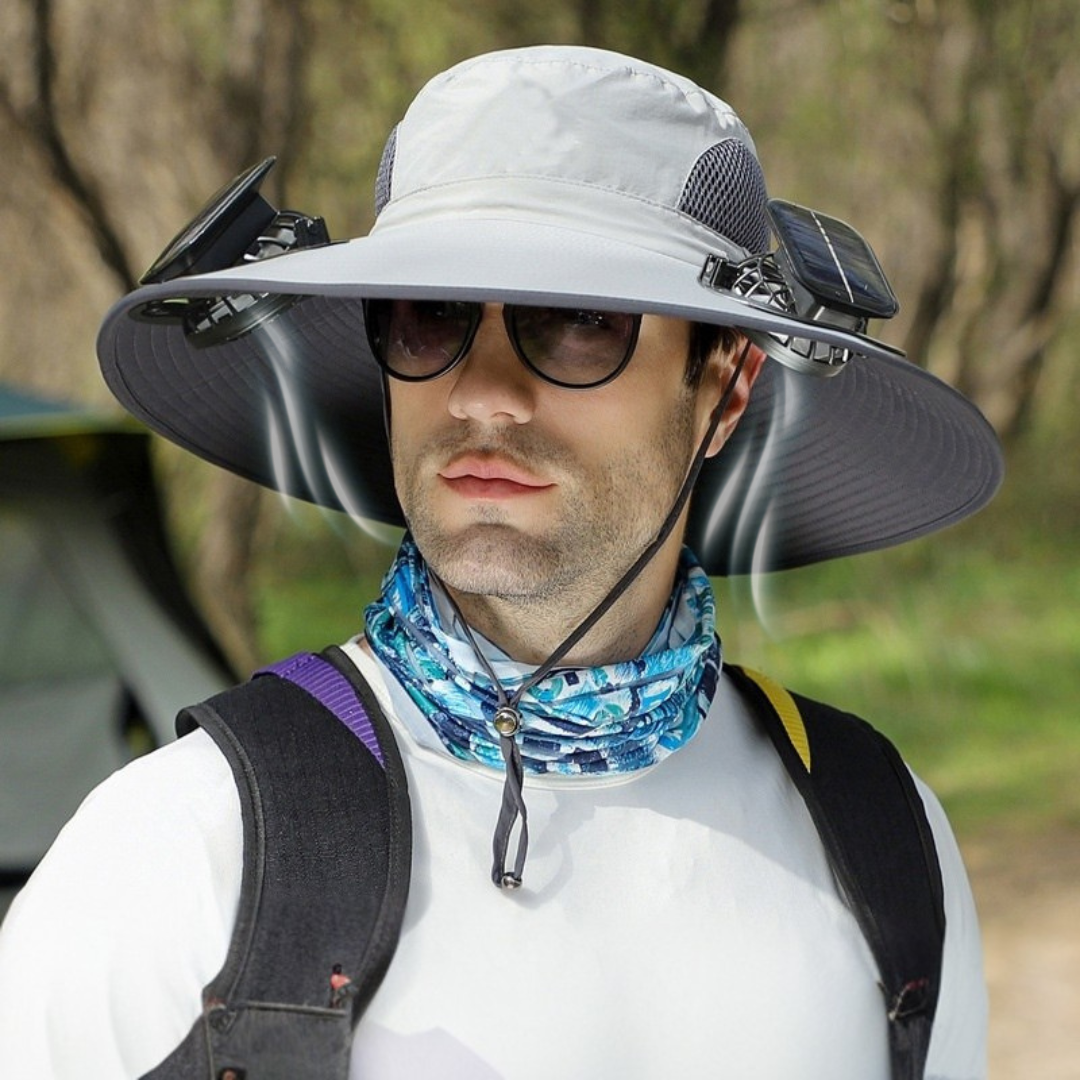 ShadeBreeze Pro - Outdoor Cooling Hat with Solar Fan