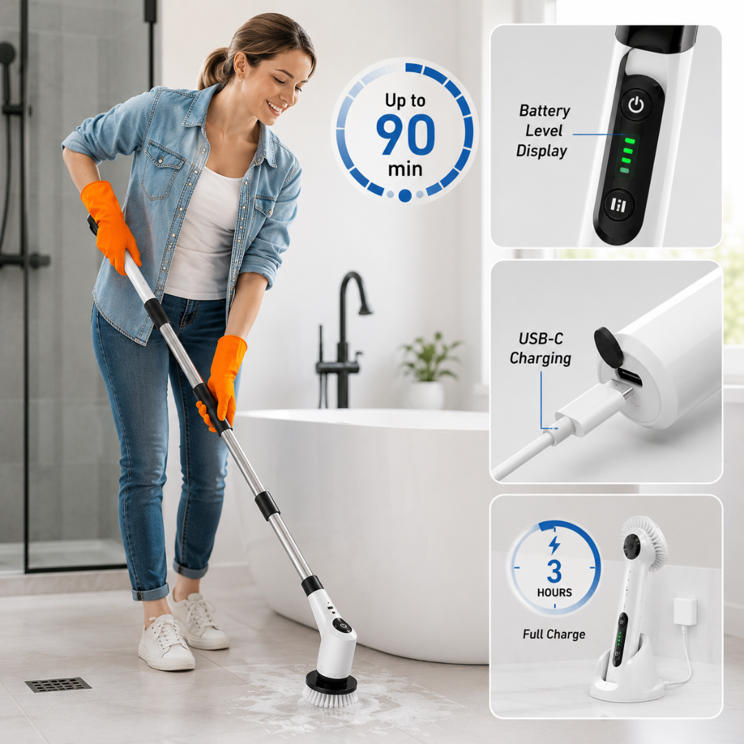 ScrubMate - Extendable Electric Spin Scrubber
