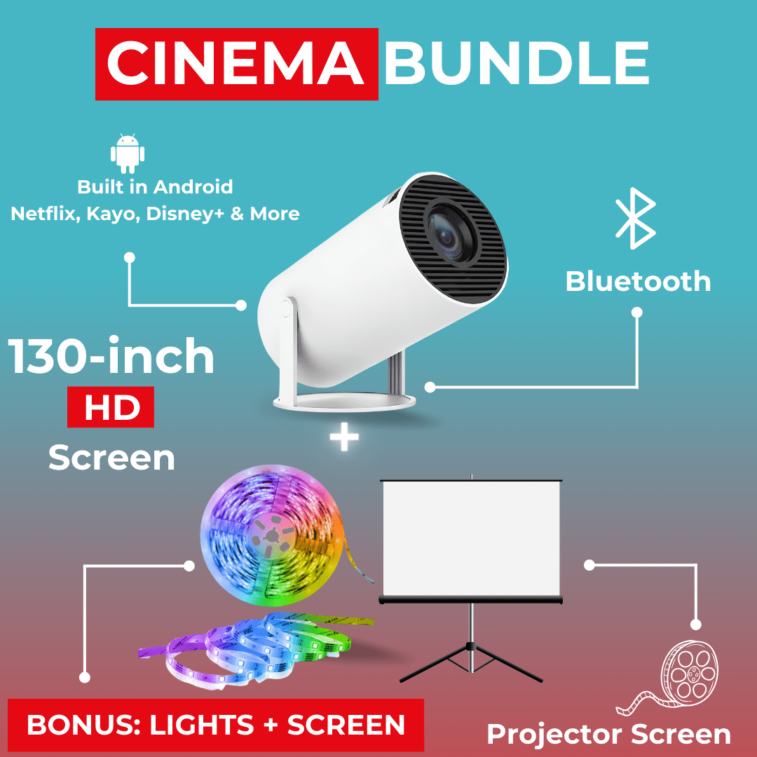 PortaView360 Pro - Ultra HD Portable Projector