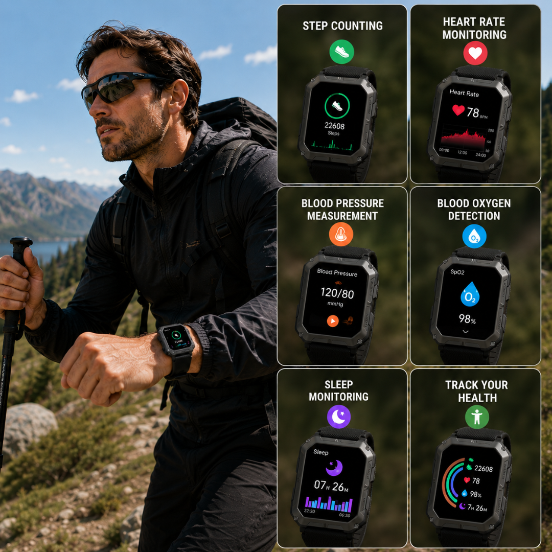 TrekFit - Durable Shockproof Smartwatch