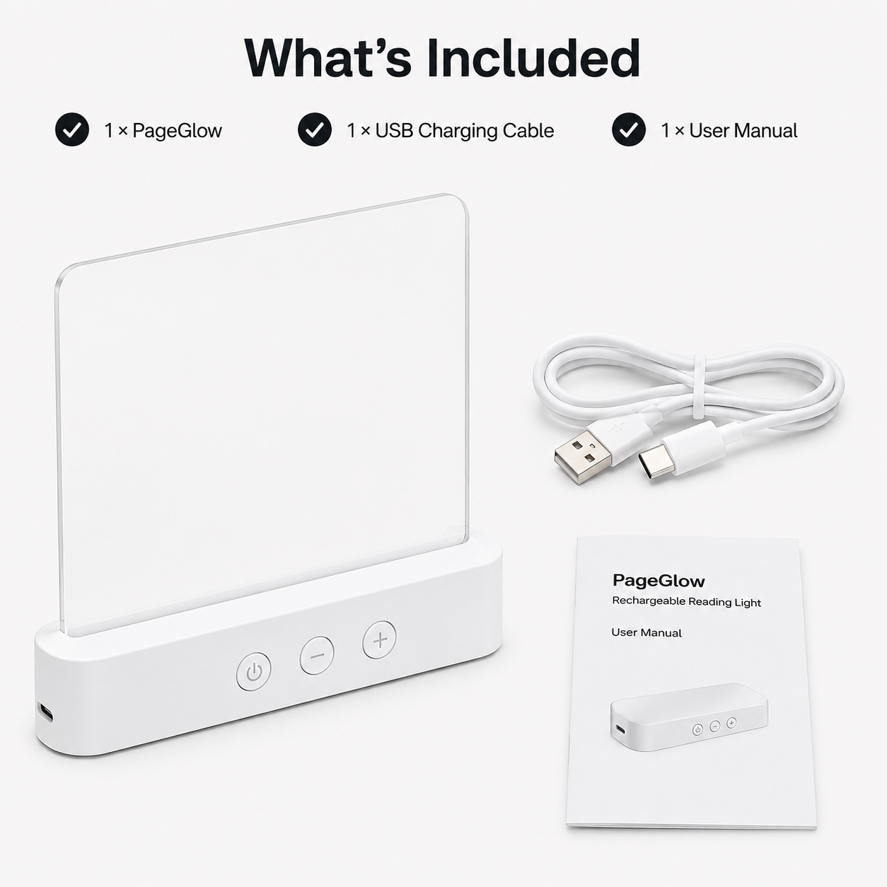 PageGlow - Rechargeable Tablet Reading Light