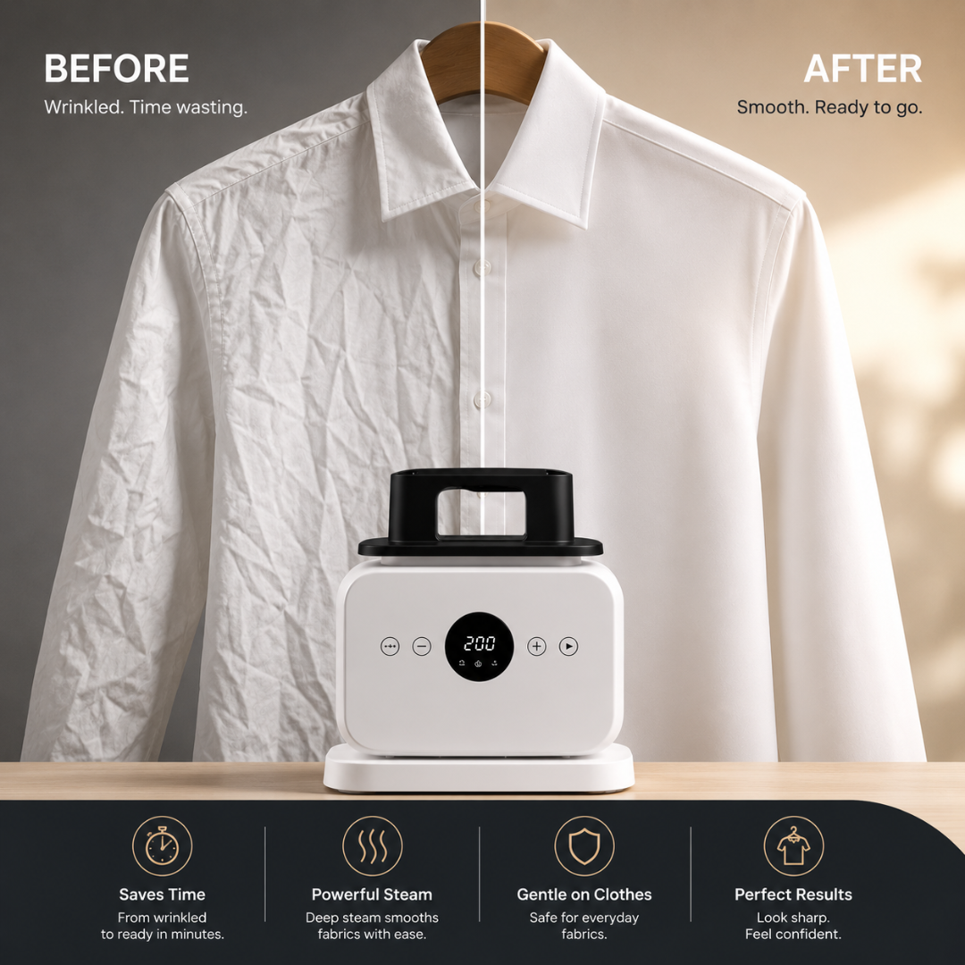 ReadyWear - Automatic Ironing Machine with Drying