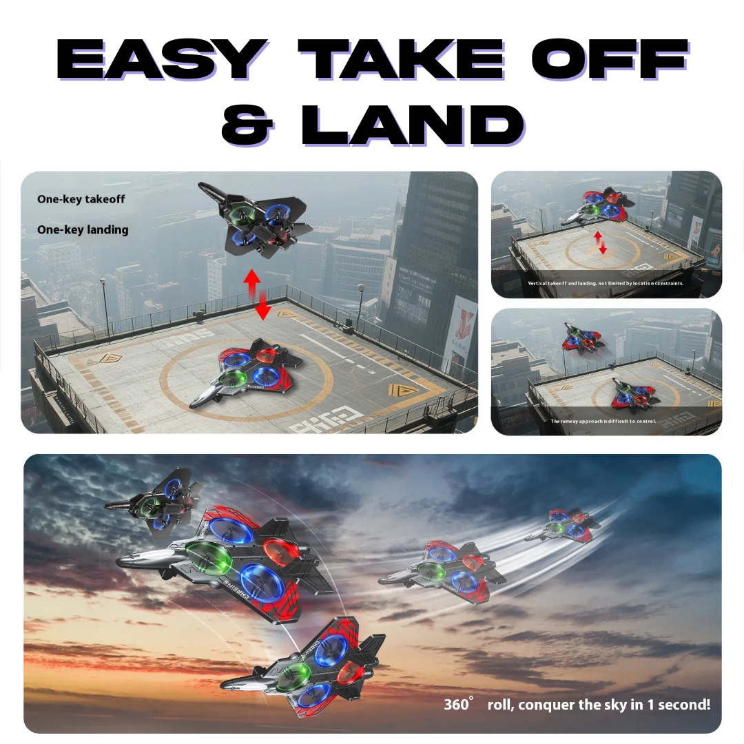 SkyJet - Light Up RC Foam Jet for Kids