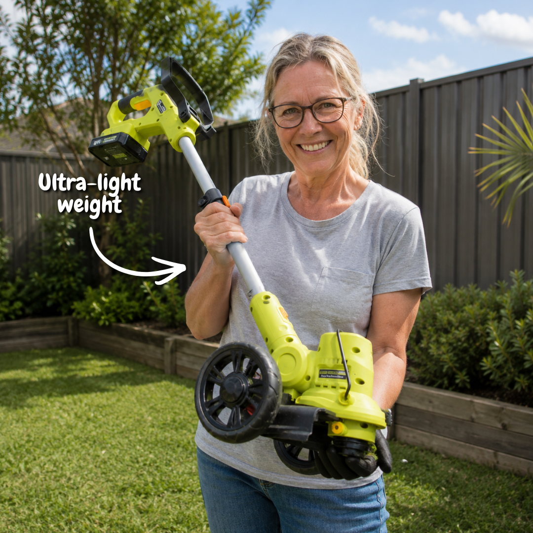 TurfVolt - 5in1 Cordless Grass Trimmer & Mower