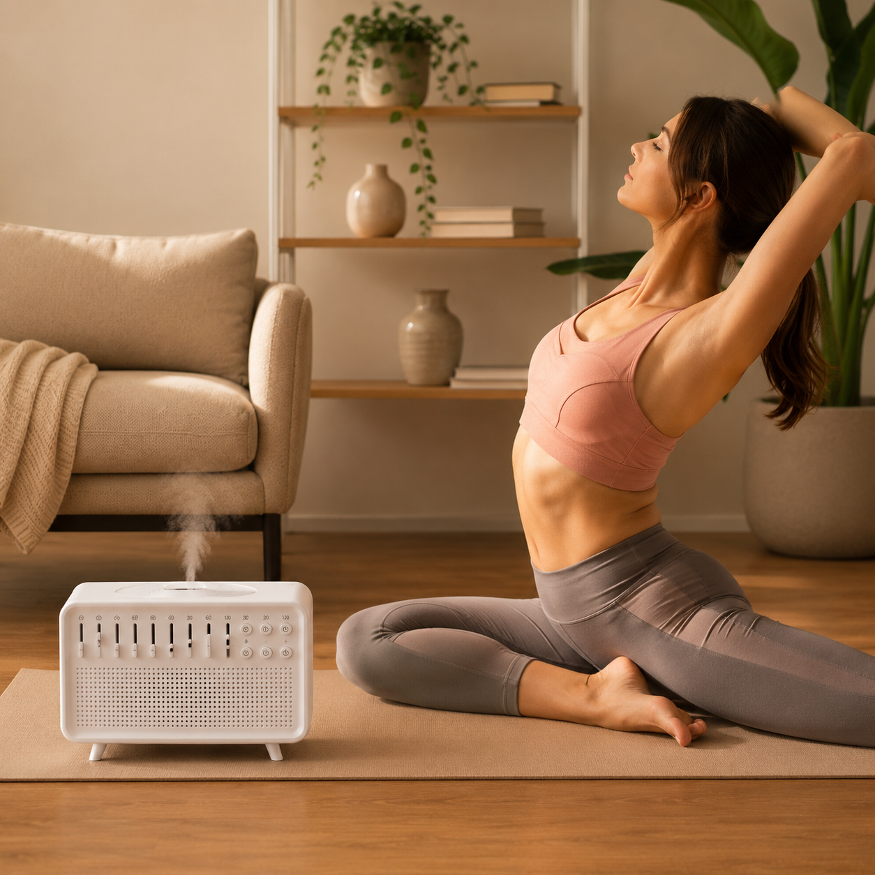 CalmNest - 4 in 1 White Noise Speaker & Humidifier