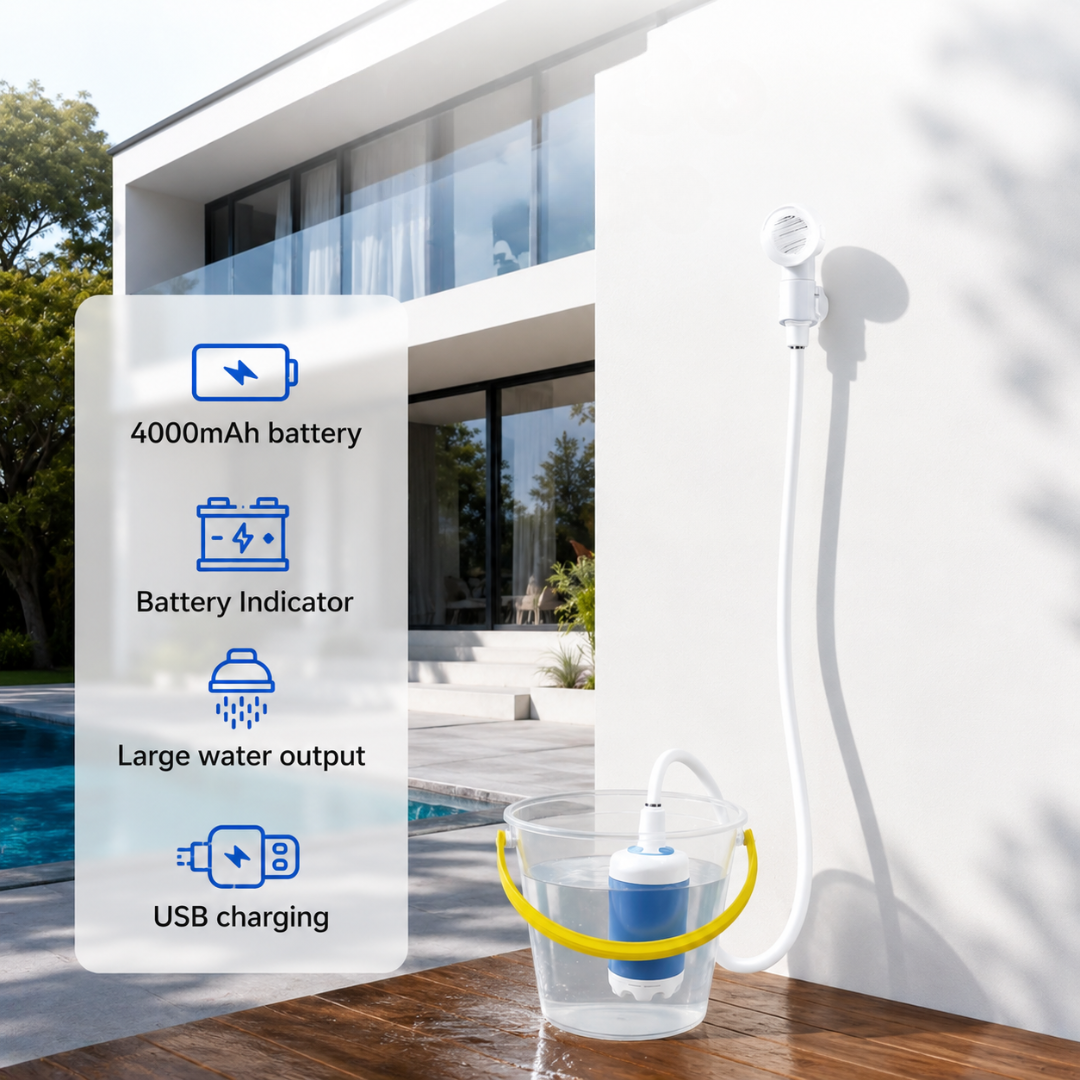 AquaGo - Portable Rechargeable Camping Shower