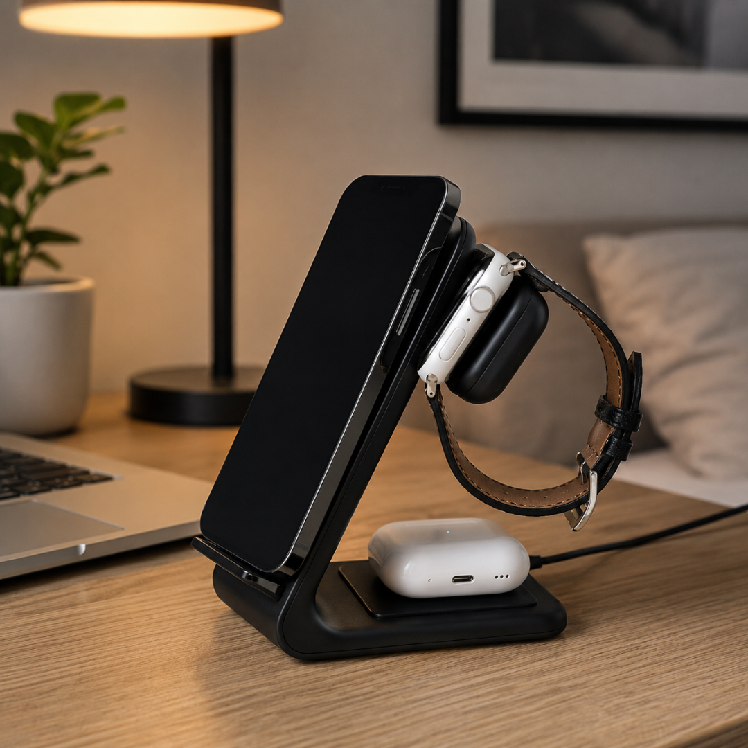 PowerBase Pro - 3-in-1 Wireless Charger