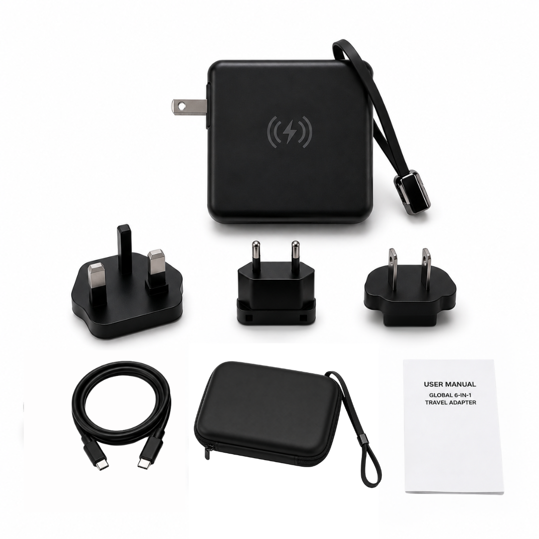 VersaCharge Global 6-in-1 Travel Adapter