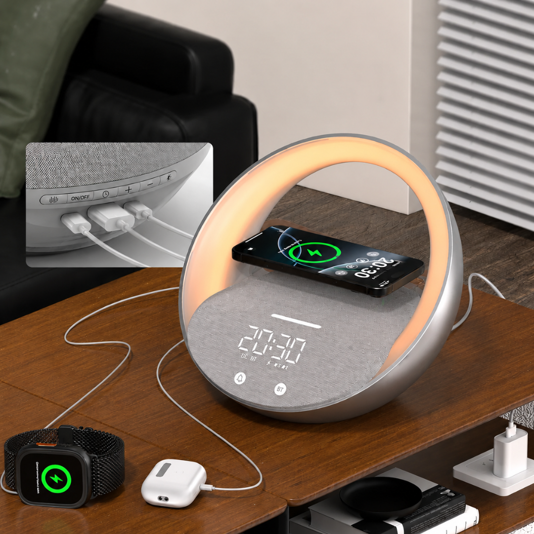 HaloDock - Wireless Charger & Alarm Clock