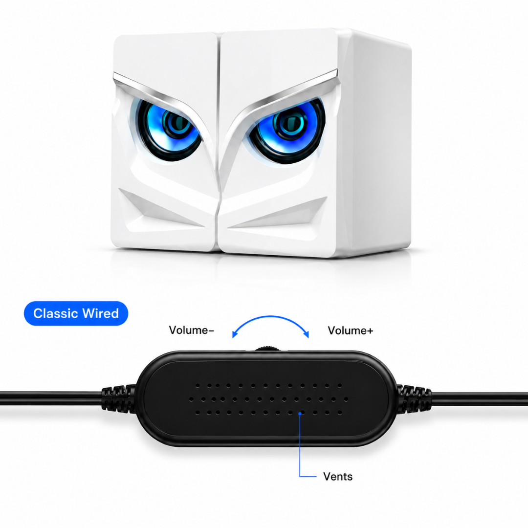 PulseGlow - LED Desktop Speakers with Bluetooth