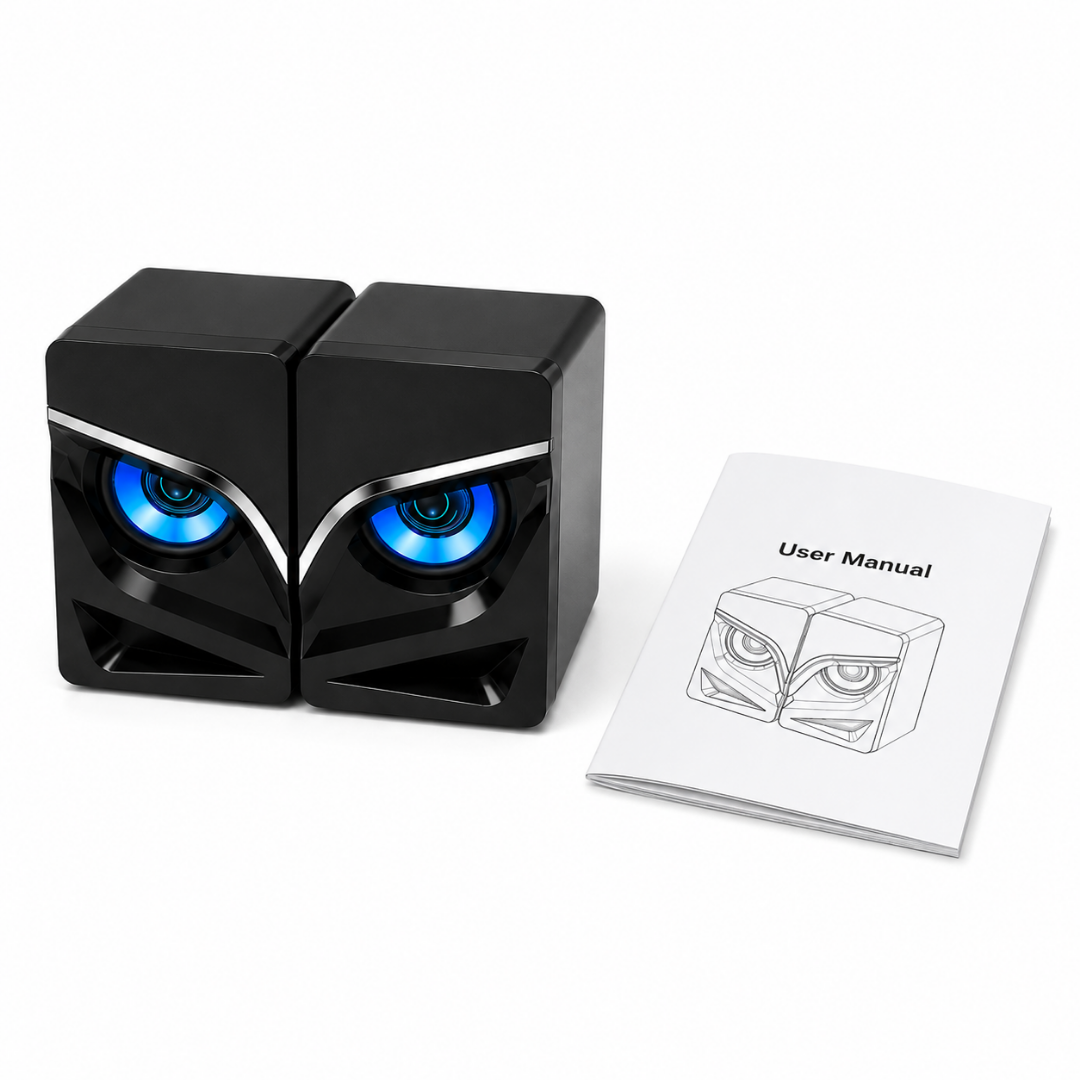 PulseGlow - LED Desktop Speakers with Bluetooth