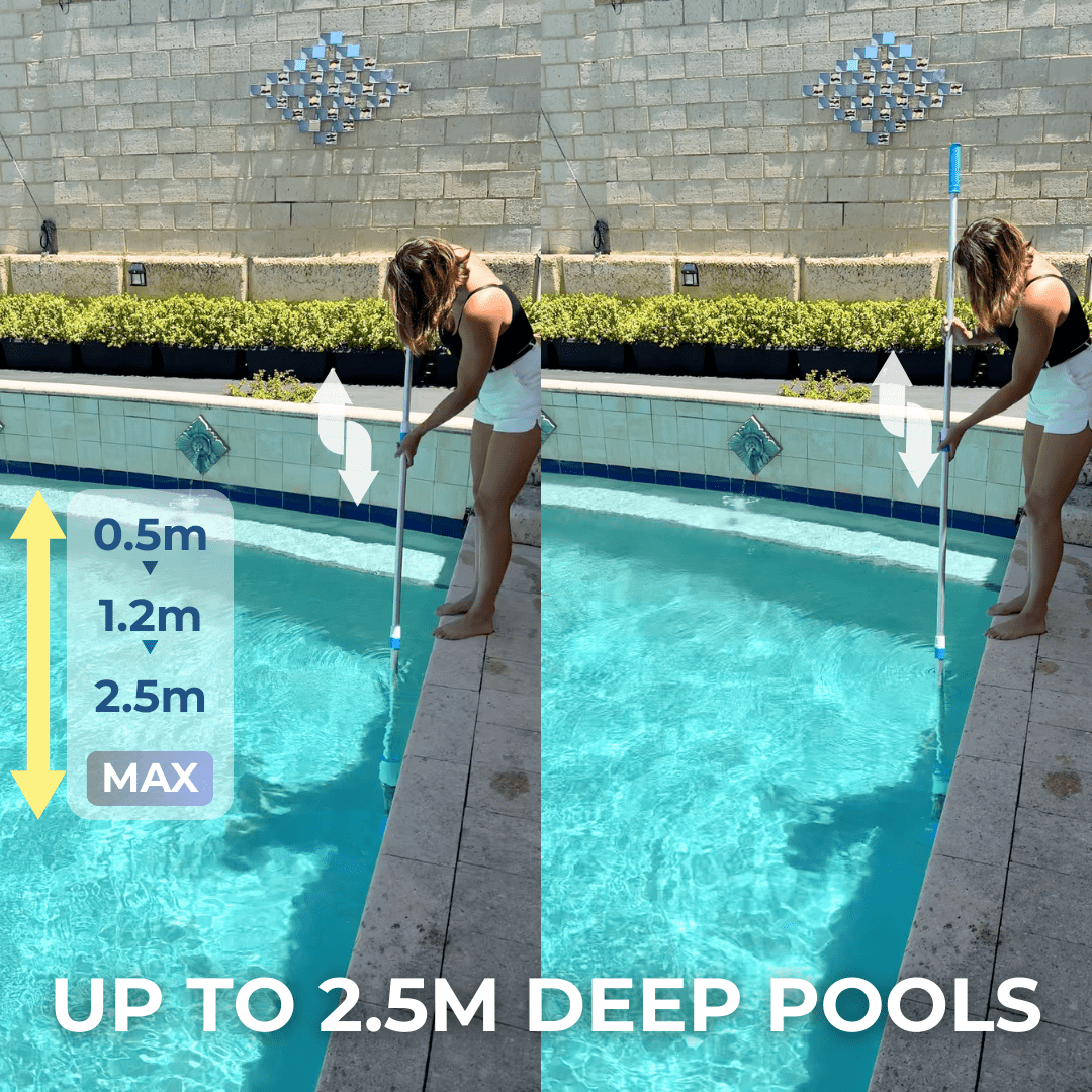 AquaVac - 3 in 1 Cordless Rechargeable Pool Vacuum Cleaner - OneTapWireless