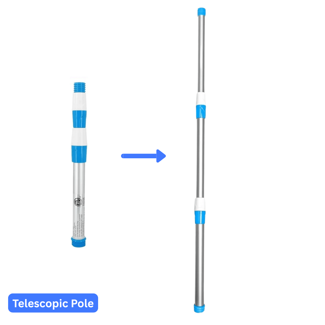 AquaVac Telescopic Extension Pool Pole (0.9 - 2.5m) - OneTapWireless