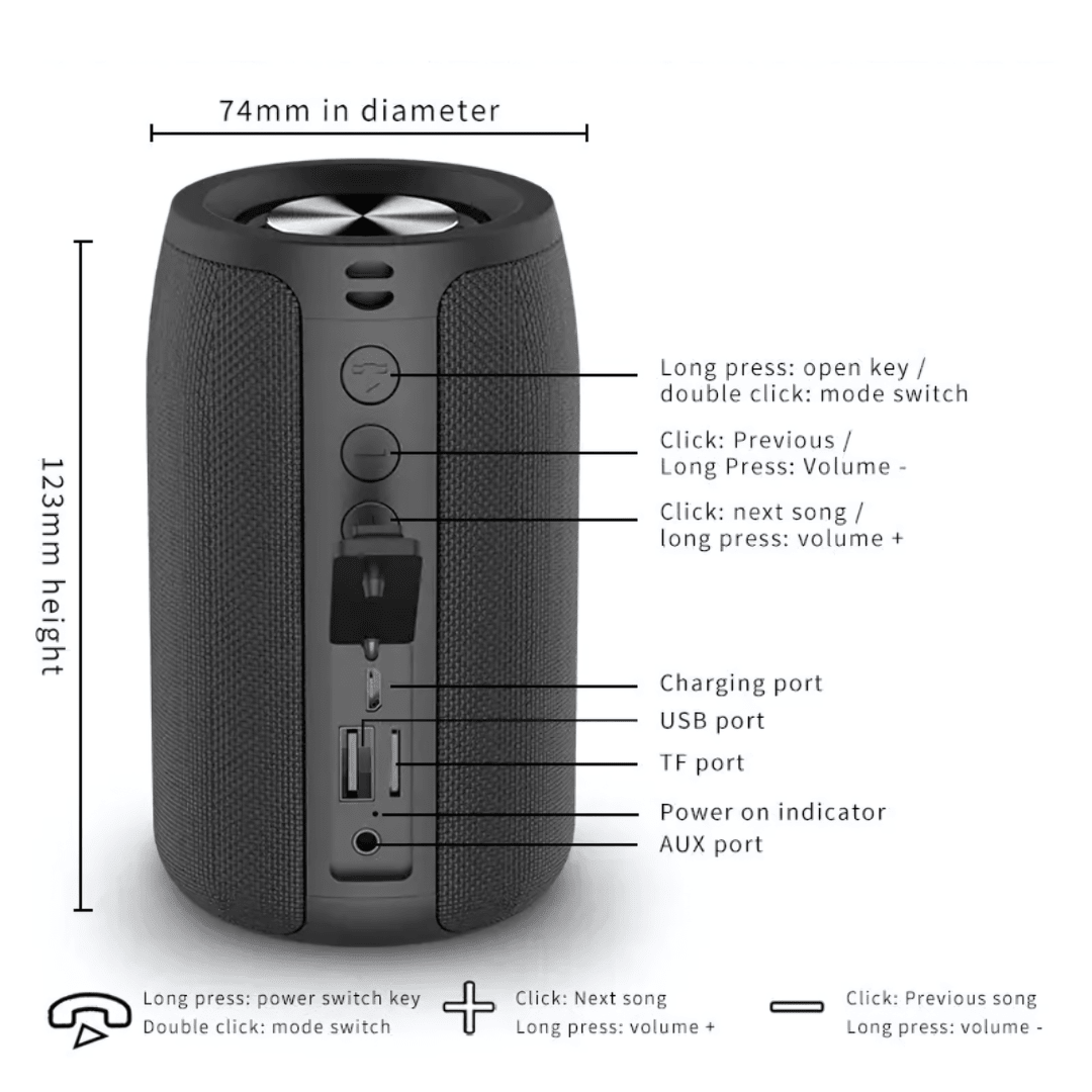 Bluetooth Speaker for PortaView360 - OneTapWireless