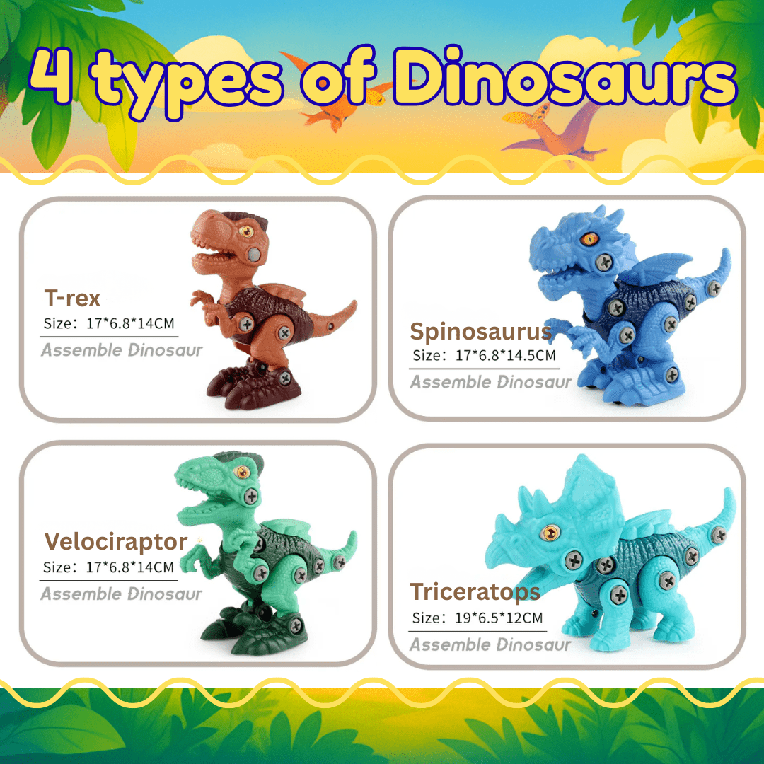 BuildBuddy - Dinosaur Learning Tool Set for Kids - OneTapWireless