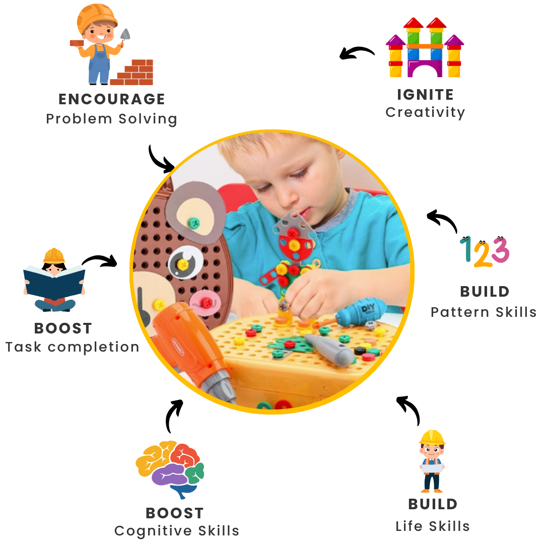 BuildBuddy - Learning Tool Set for Kids - OneTapWireless