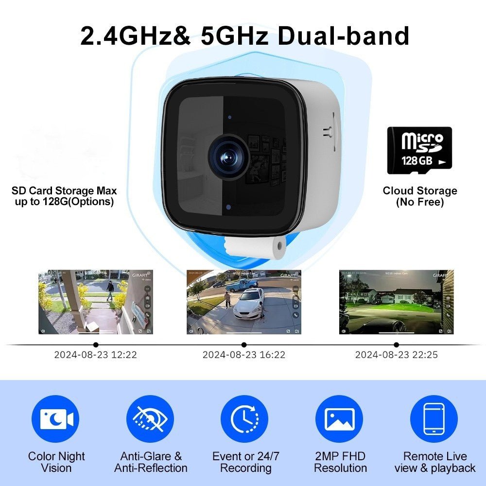 ClearGuard Pro - Smart Window Security Camera - OneTapWireless