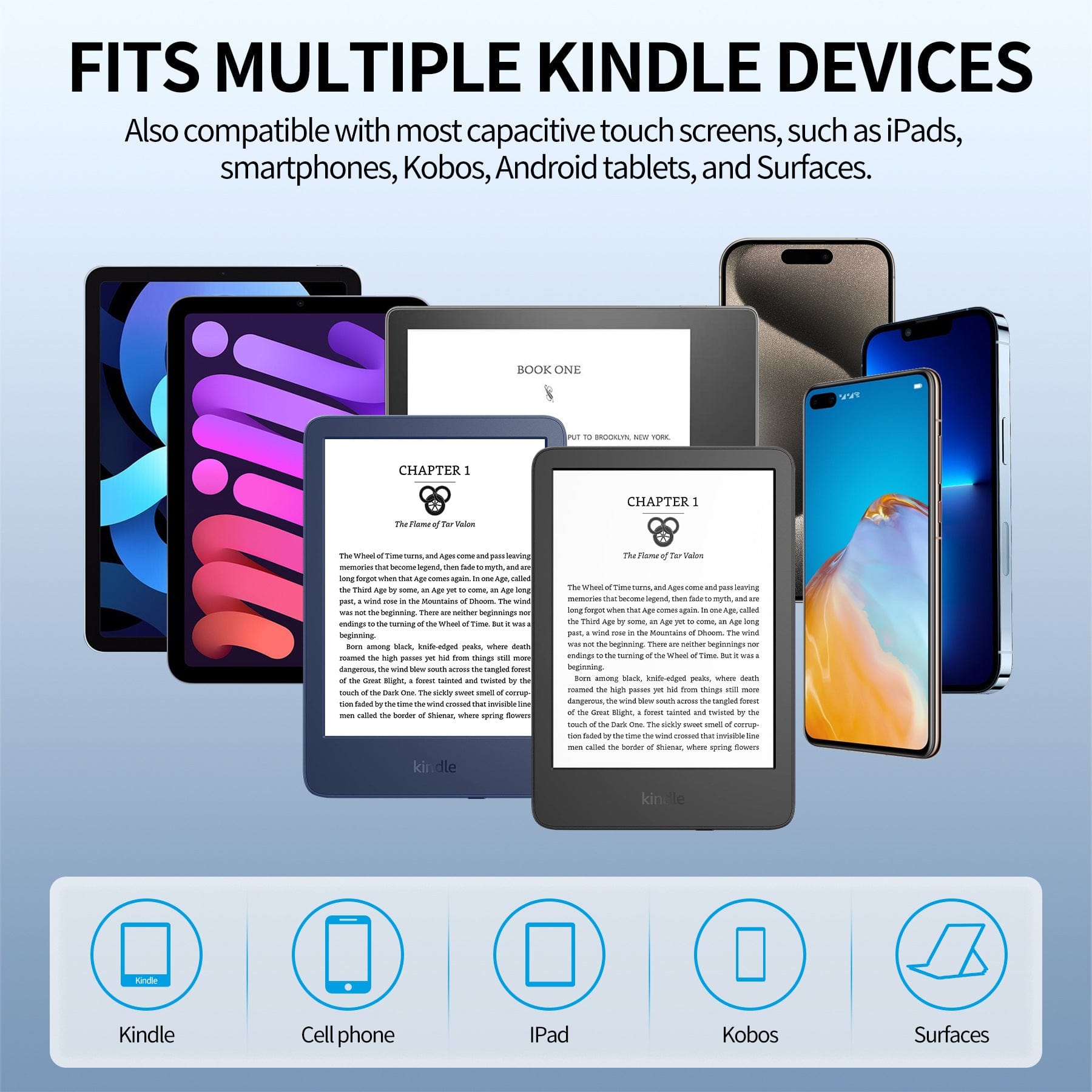 Ergonomic Kindle Page Turner - OneTapWireless