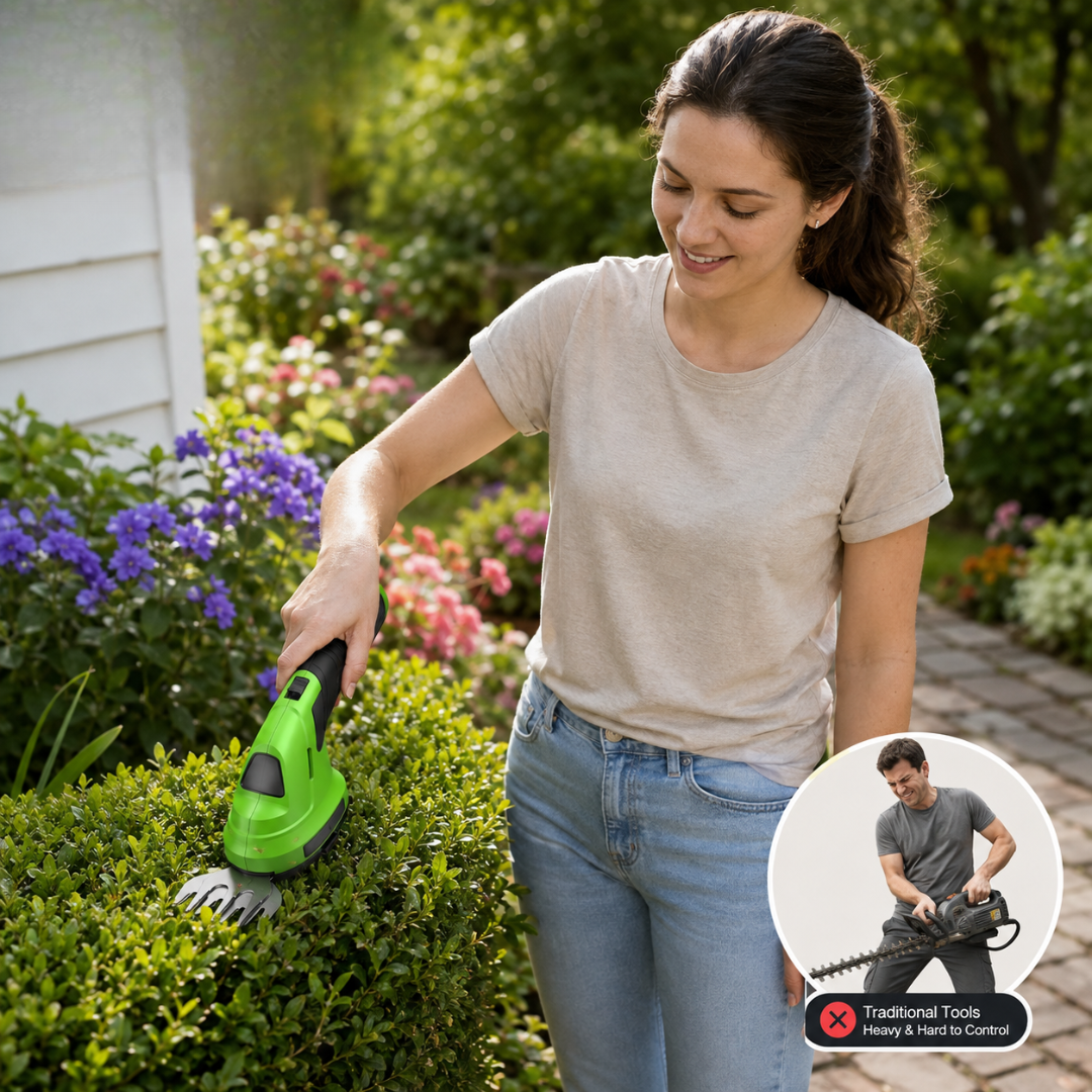 TurfVolt - 2-in-1 Cordless Grass Shear & Hedge Trimmer