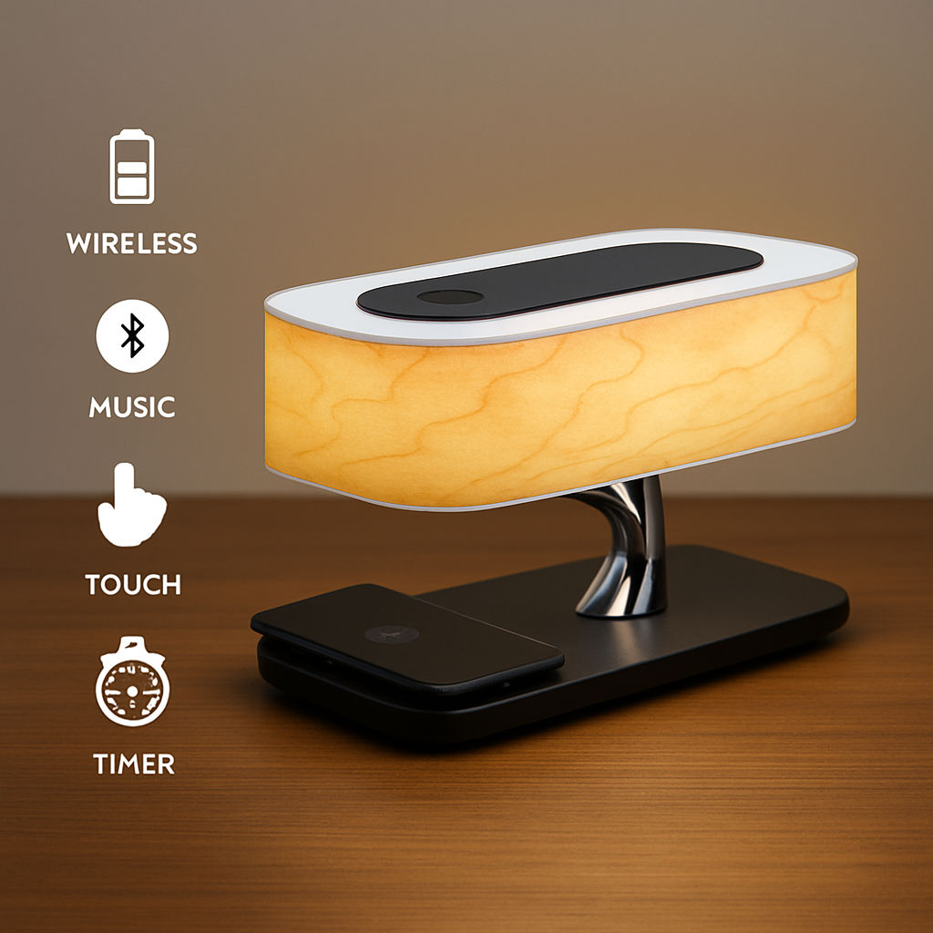 Elysia - Tree of Life Lamp with Wireless Charger
