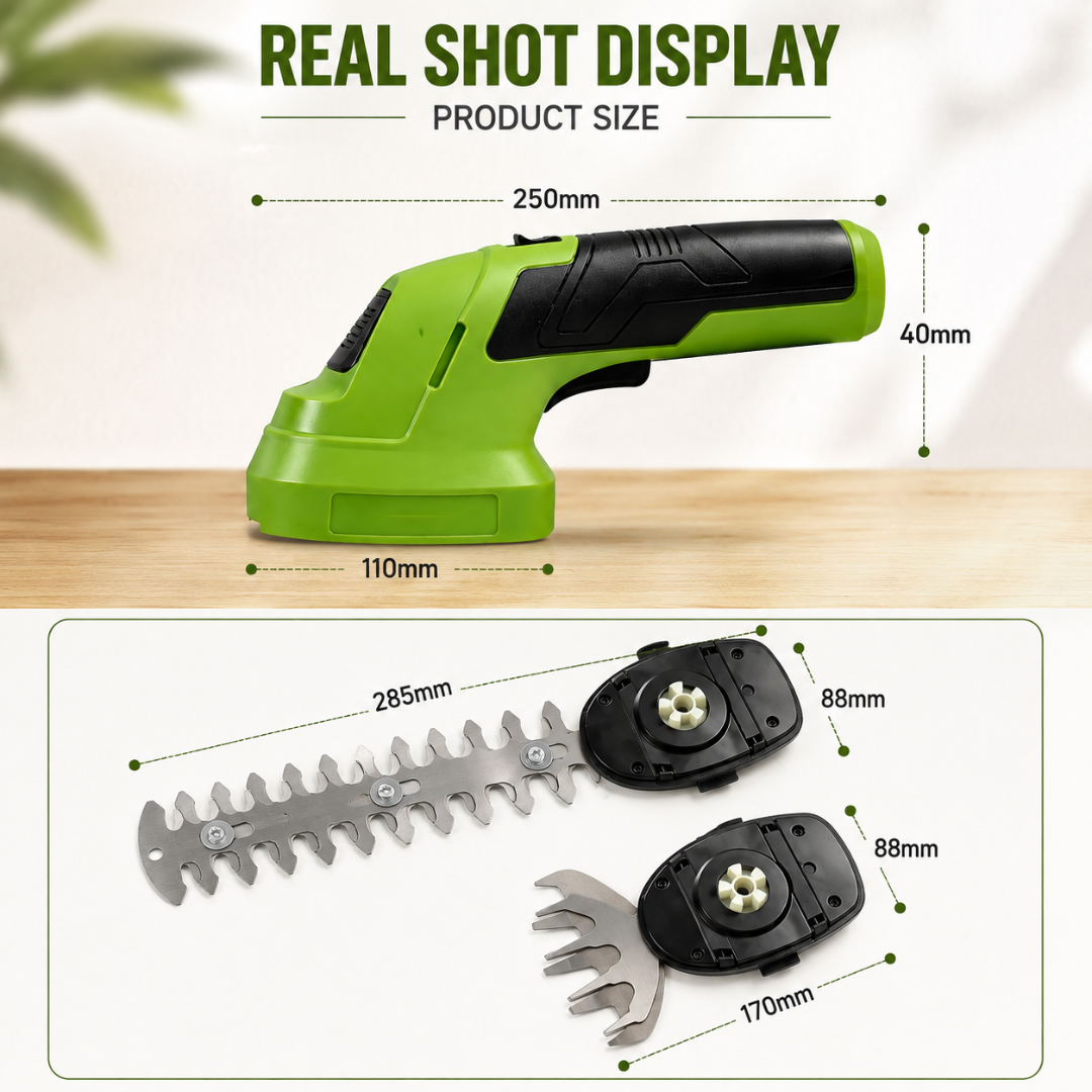 TurfVolt - 2-in-1 Cordless Grass Shear & Hedge Trimmer