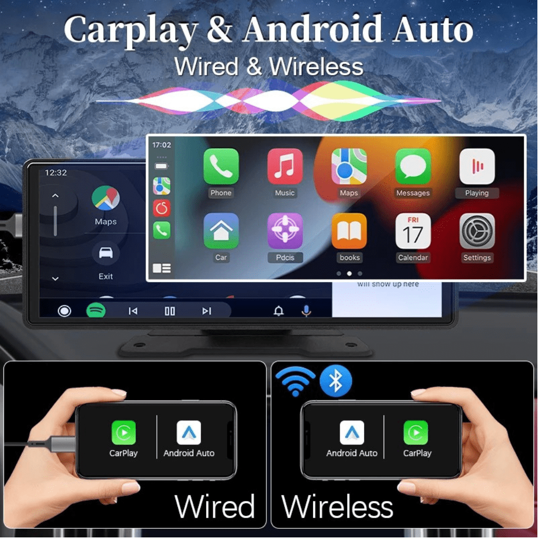 MountGo 2 Pro - Car Screen with Apple CarPlay & Android Auto - OneTapWireless