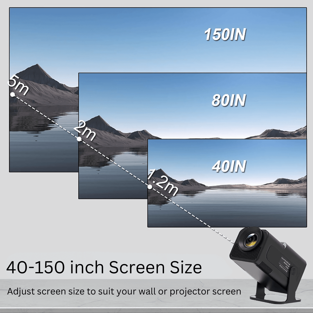 PortaView360 MAX - Ultra HD Portable Projector - OneTapWireless