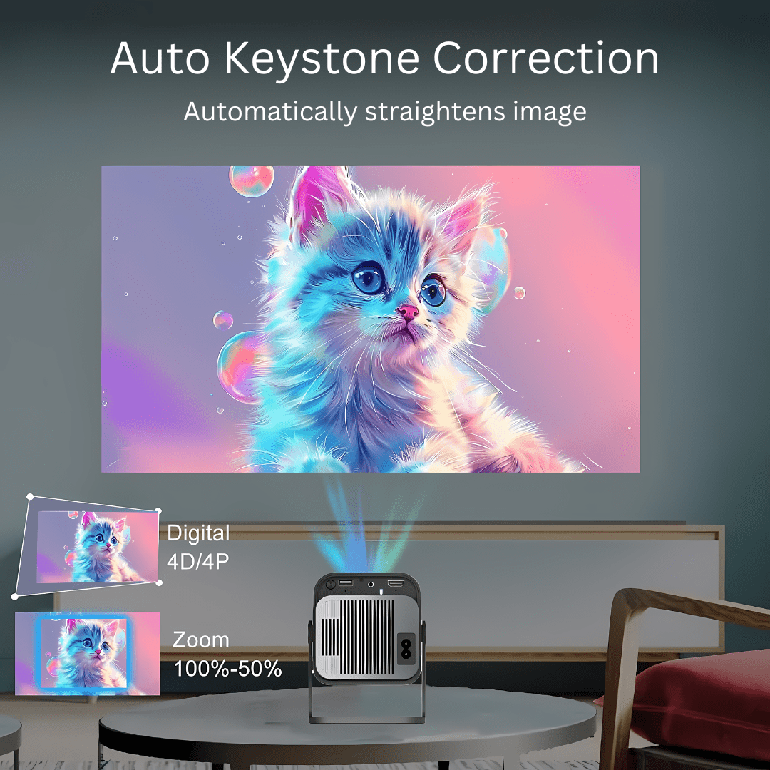 PortaView360 MAX - Ultra HD Portable Projector - OneTapWireless