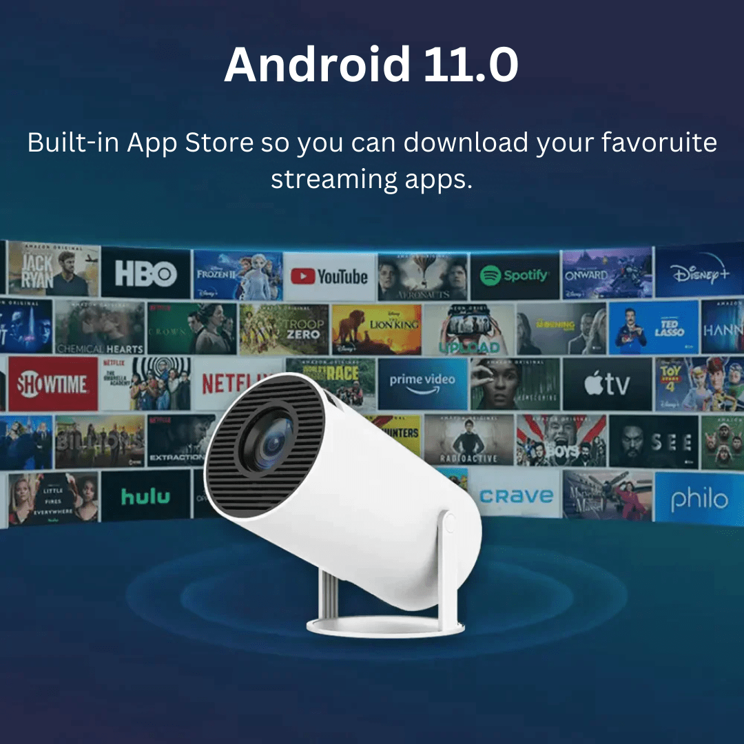 PortaView360 Pro - Ultra HD Portable Projector - OneTapWireless