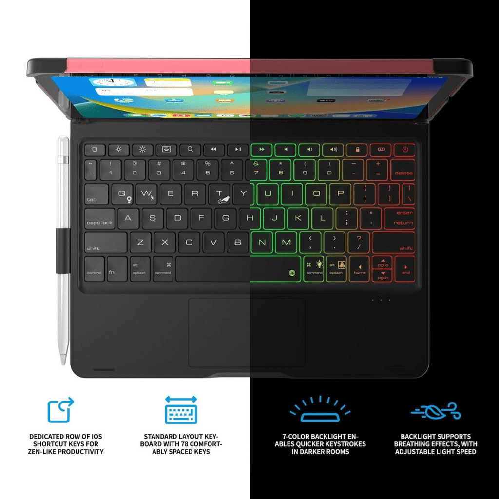 RotatePro Wireless Keyboard Case for iPad - OneTapWireless