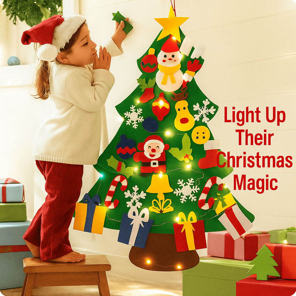 TinyTree - Kids DIY Felt Christmas Tree - OneTapWireless