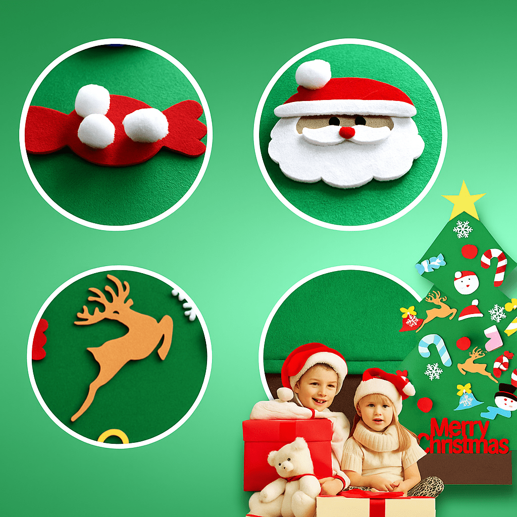 TinyTree - Kids DIY Felt Christmas Tree - OneTapWireless